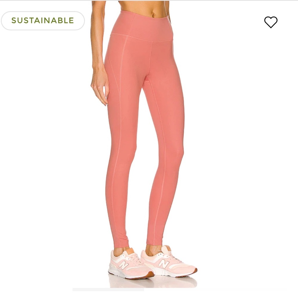 Pink High Waisted Girlfriend Collective Leggings Size Medium